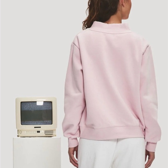 Parke Women's Light Pink Crew Neck Sweater - Picture 4 of 5